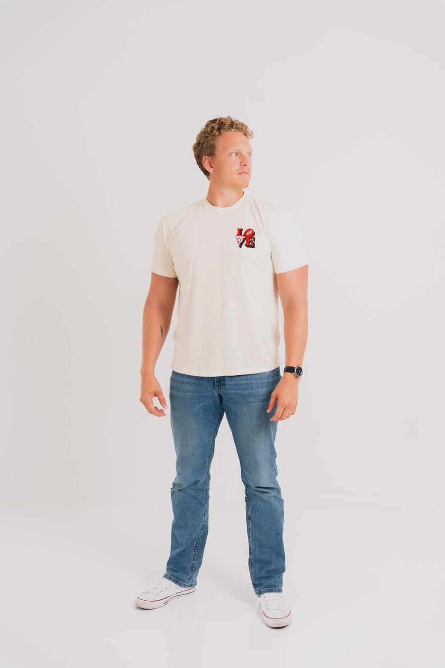 Del Rossi's Tee - Ivory